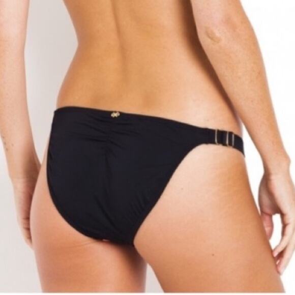 PILYQ Women's Black Multi Clara Mix Up Zig Zag Adjustable Bikini Bottoms sz L - Picture 4 of 5